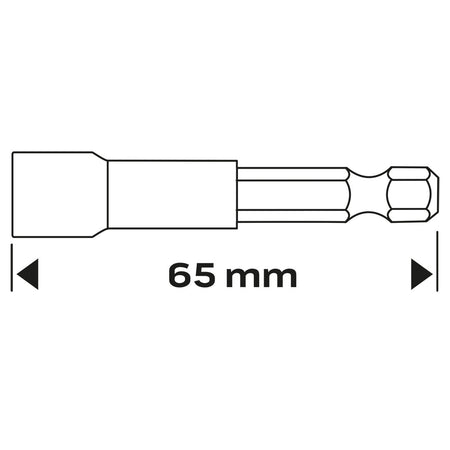 Magnetické nástrčné hlavice 8 x 65 mm, stopka 1/4" od NEO TOOLS nájdeš na naravis.sk