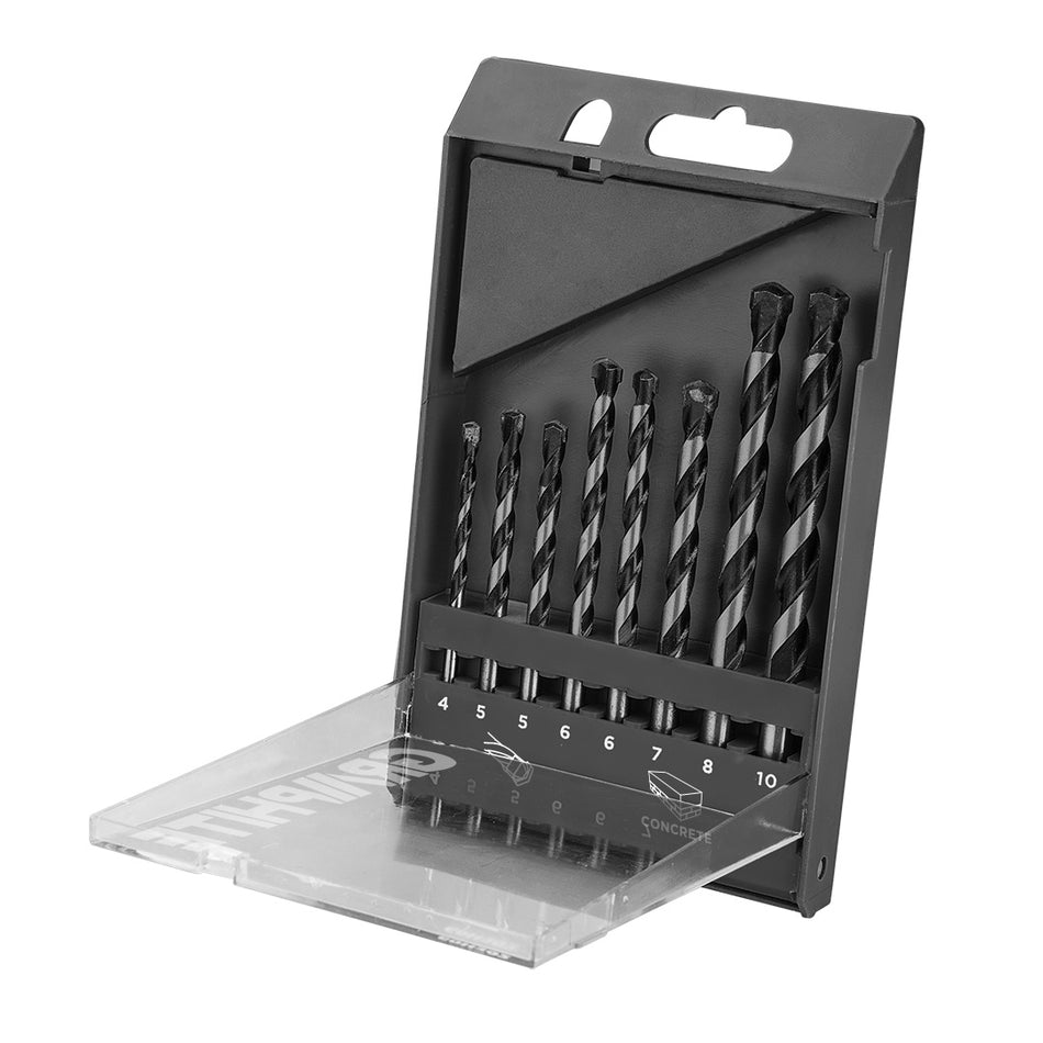 Súprava vrtákov 8 ks - do betónu 4, 5, 5, 6, 6, 7, 8, 10 mm od GRAPHITE nájdeš na naravis.sk