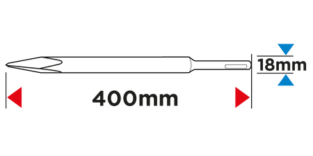 SDS Max drážkovaný samoostriaci sekáč 18 x 400 mm od GRAPHITE nájdeš na naravis.sk
