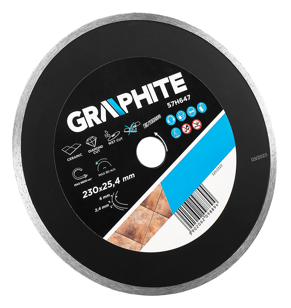 Diamantový kotúč 230 x 25,4 mm, pevný pre 59G891 od GRAPHITE nájdeš na naravis.sk