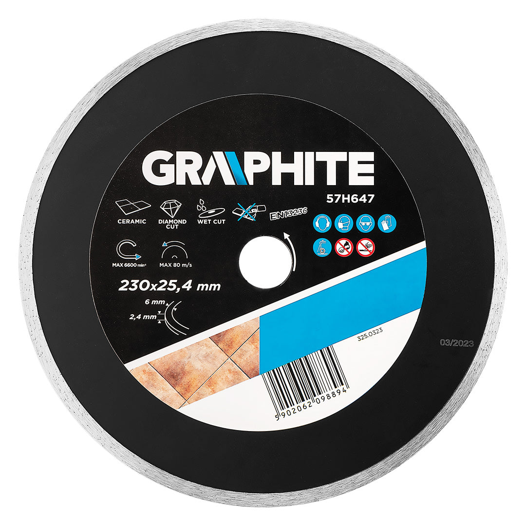 Diamantový kotúč 230 x 25,4 mm, pevný pre 59G891 od GRAPHITE nájdeš na naravis.sk