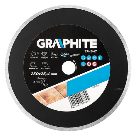 Diamantový kotúč 230 x 25,4 mm, pevný pre 59G891 od GRAPHITE nájdeš na naravis.sk