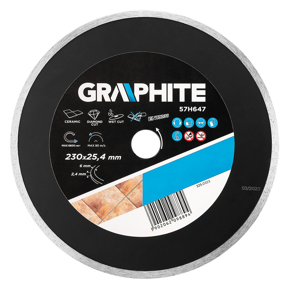 Diamantový kotúč 230 x 25,4 mm, pevný pre 59G891 od GRAPHITE nájdeš na naravis.sk