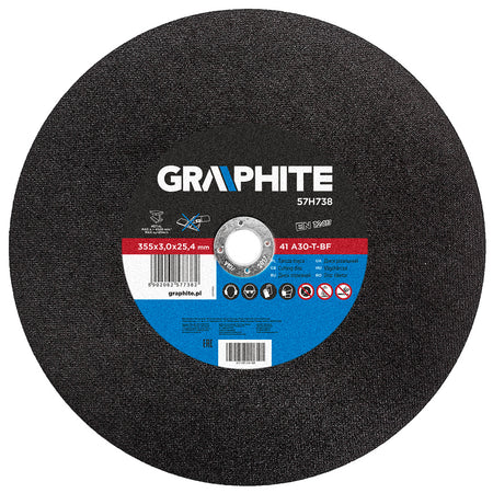 Rezací kotúč na kov 355 x 3,0 x 25,4 мм, 41 A30-T-BF od GRAPHITE nájdeš na naravis.sk