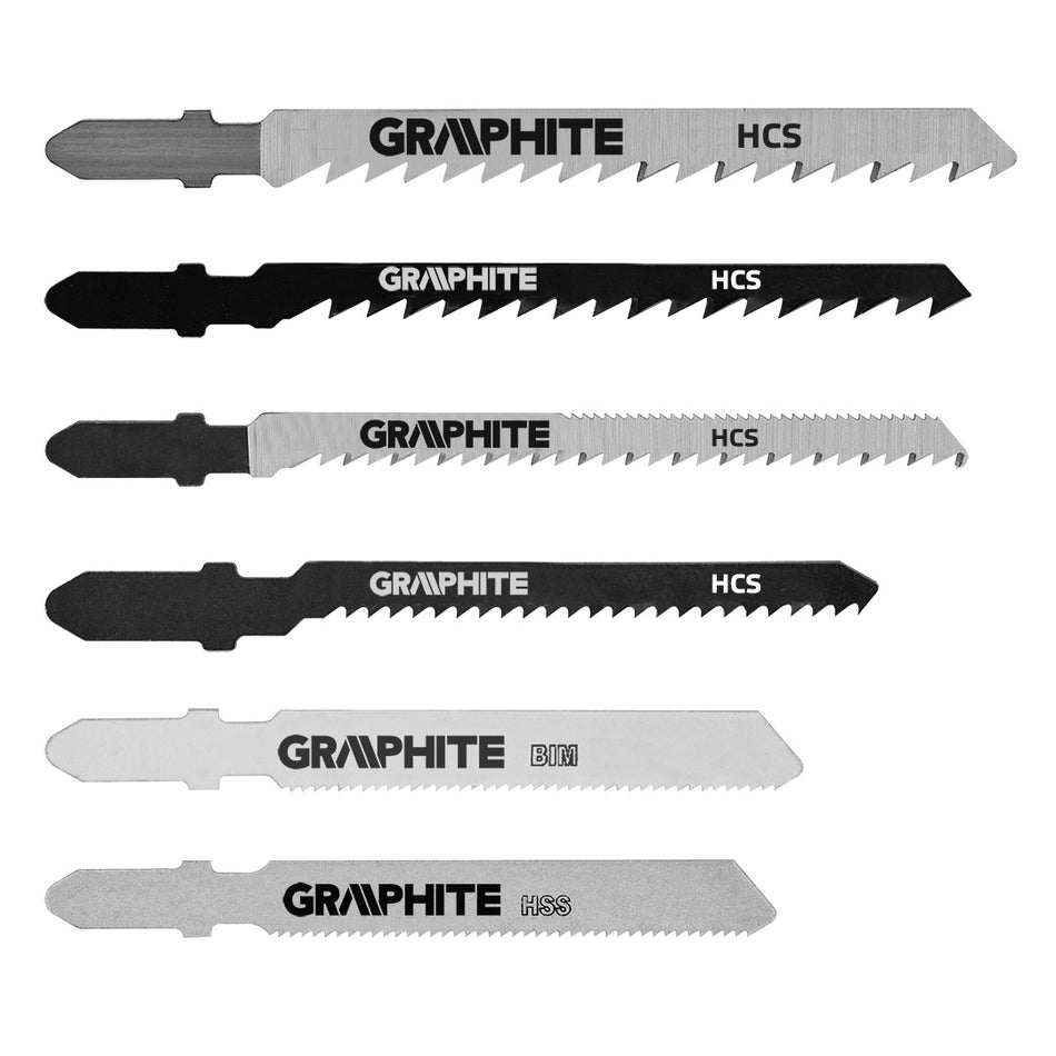 Plátky do priamočiarej pílky, s T stopkou, 6 ks sada od GRAPHITE nájdeš na naravis.sk