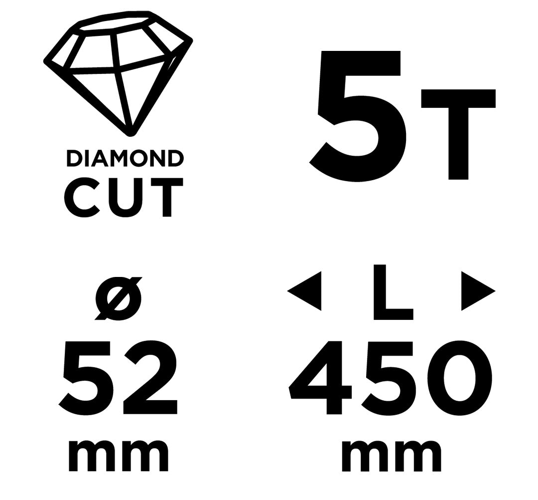 Diamantová vŕtacia píla 58G540 52 × 450 mm × 5T od GRAPHITE nájdeš na naravis.sk