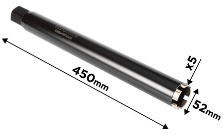 Diamantová vŕtacia píla 58G540 52 × 450 mm × 5T od GRAPHITE nájdeš na naravis.sk