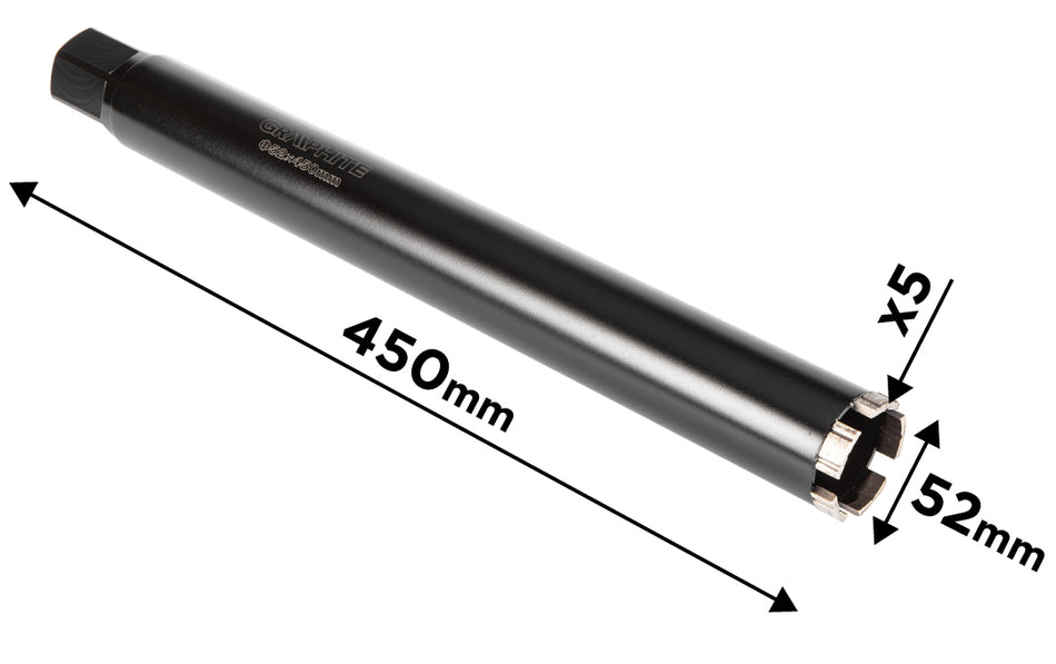 Diamantová vŕtacia píla 58G540 52 × 450 mm × 5T od GRAPHITE nájdeš na naravis.sk