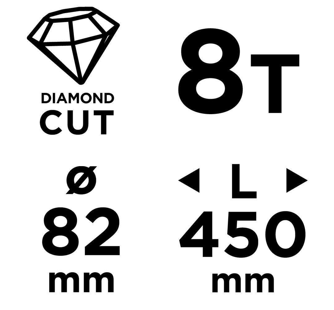 Diamantová vŕtacia píla 58G540 82 × 450 mm × 8T od GRAPHITE nájdeš na naravis.sk