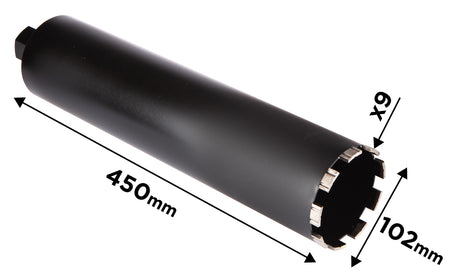 Diamantová vŕtacia píla 58G540 102 × 450 mm × 9T od GRAPHITE nájdeš na naravis.sk