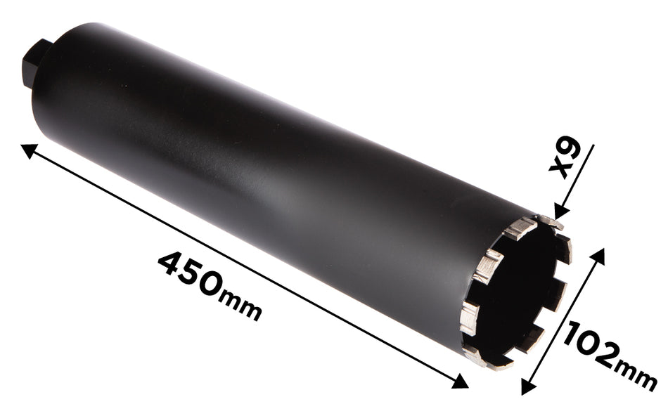 Diamantová vŕtacia píla 58G540 102 × 450 mm × 9T od GRAPHITE nájdeš na naravis.sk