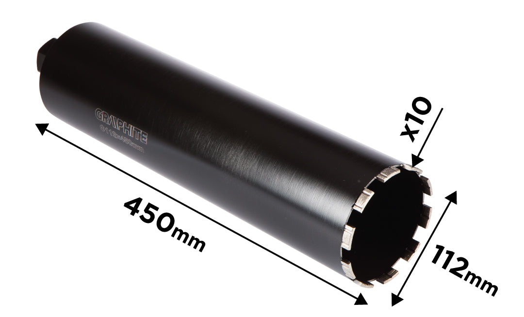 Diamantová vŕtacia píla 58G540 112 × 450 mm × 10 T od GRAPHITE nájdeš na naravis.sk