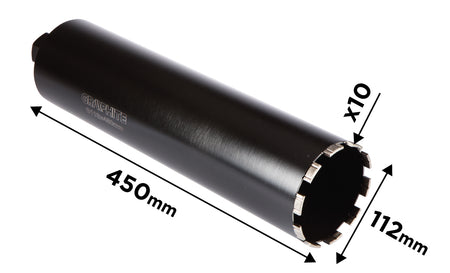 Diamantová vŕtacia píla 58G540 112 × 450 mm × 10 T od GRAPHITE nájdeš na naravis.sk