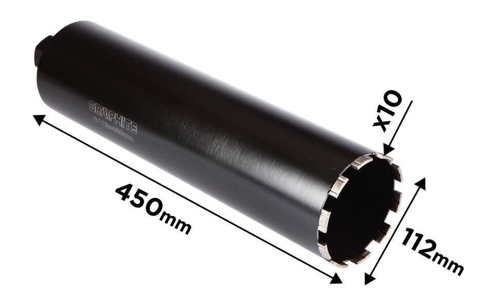 Diamantová vŕtacia píla 58G540 112 × 450 mm × 10 T od GRAPHITE nájdeš na naravis.sk