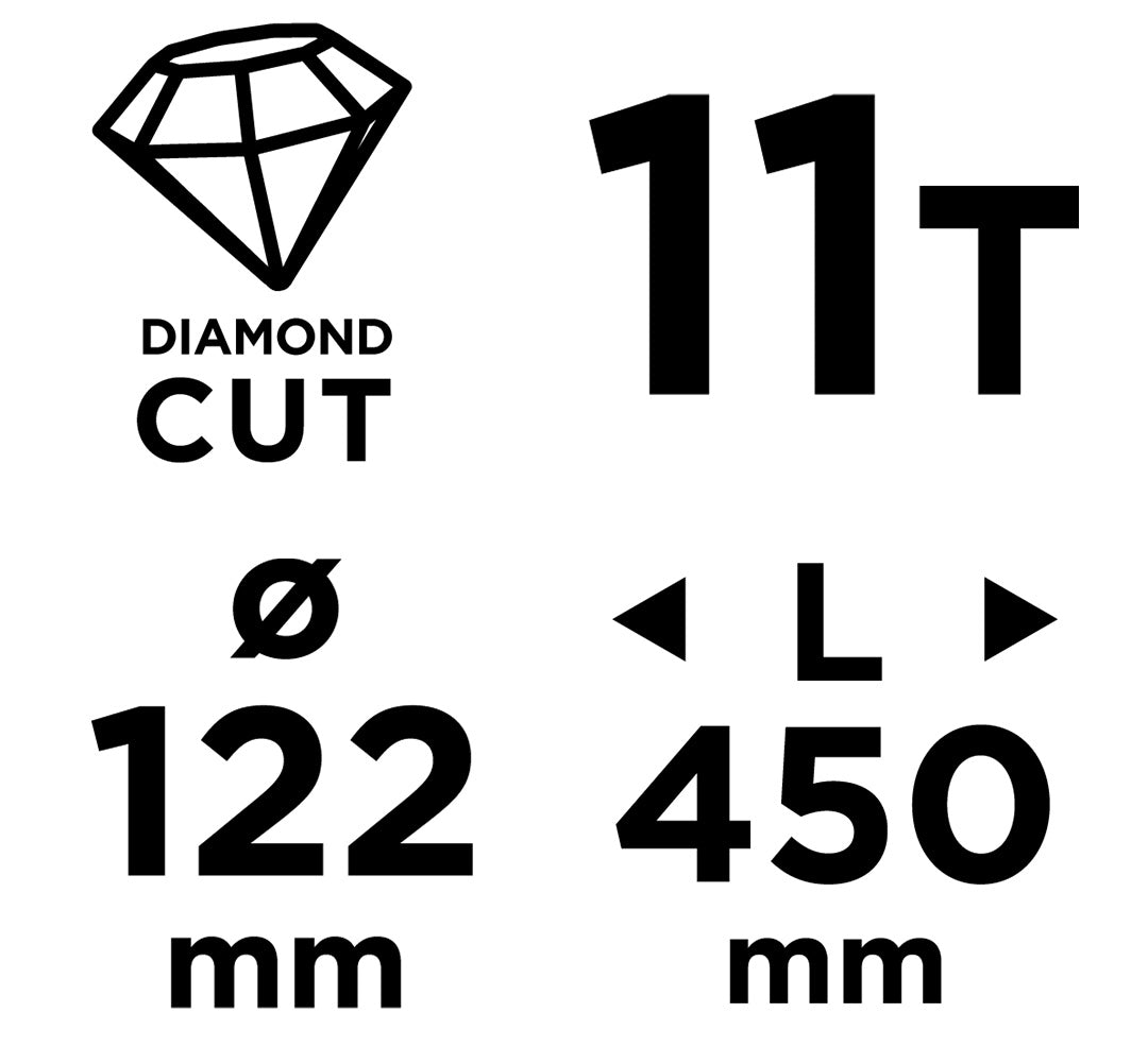 Diamantová vŕtacia píla 58G540 122×450 mm×11T od GRAPHITE nájdeš na naravis.sk
