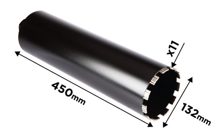 Diamantová vŕtacia píla 58G540 132×450 mm×11T od GRAPHITE nájdeš na naravis.sk
