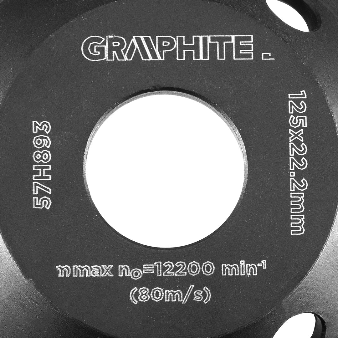 Diamantový brúsny kotúč 125 x 22,2 x 5 mm, segment L od GRAPHITE nájdeš na naravis.sk