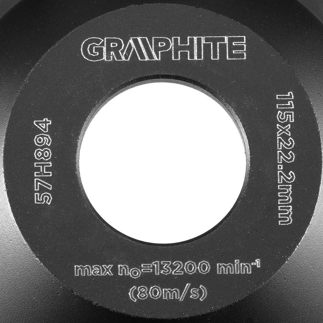 Diamantový brúsny kotúč 115 x 22,2 x 5 mm, segment C od GRAPHITE nájdeš na naravis.sk