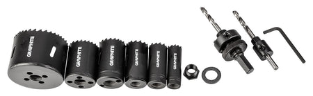 Co8% bimetalové dierovky (19, 25, 30, 35, 40, 68 mm), sada 9 el. od GRAPHITE nájdeš na naravis.sk