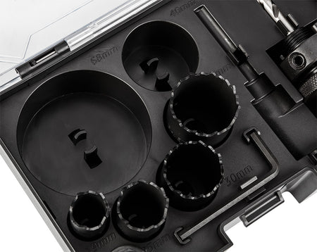 Co8% bimetalové dierovky (19, 25, 30, 35, 40, 68 mm), sada 9 el. od GRAPHITE nájdeš na naravis.sk