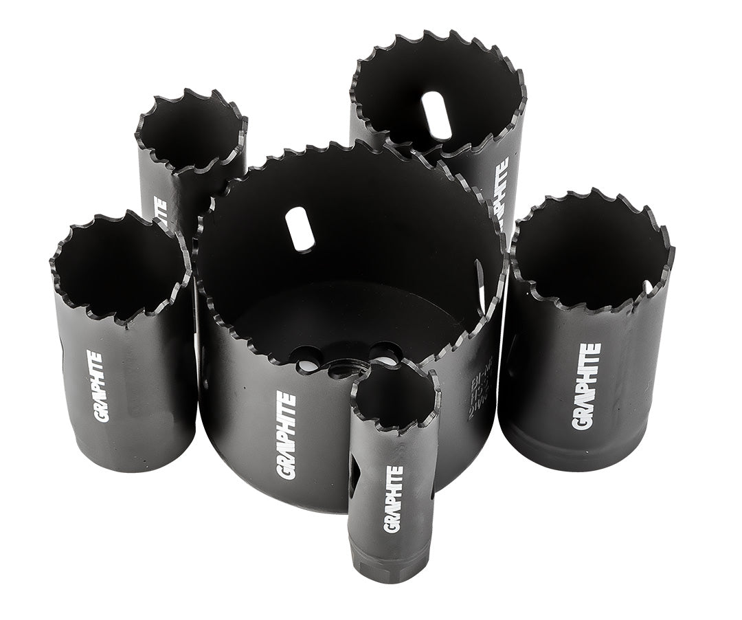 Co8% bimetalové dierovky (19, 25, 30, 35, 40, 68 mm), sada 9 el. od GRAPHITE nájdeš na naravis.sk