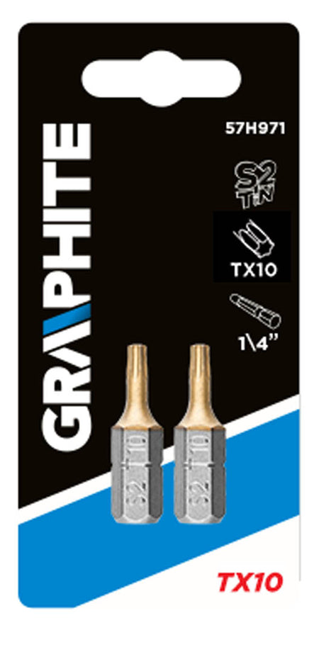 Bity Torx TX10 x 25 mm, 2 ks od GRAPHITE nájdeš na naravis.sk
