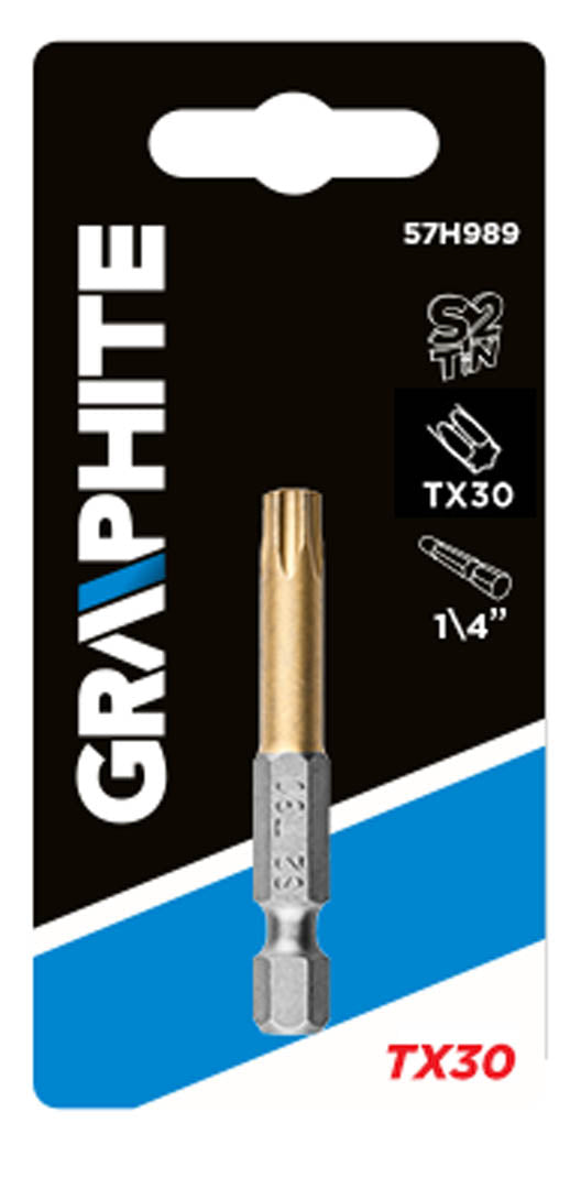 Bity Torx TX30 x 50 mm od GRAPHITE nájdeš na naravis.sk