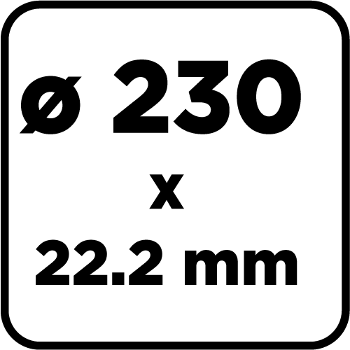 Pevný diamantový rezný kotúč, 230 x 22,2 mm, mokrý od GRAPHITE nájdeš na naravis.sk