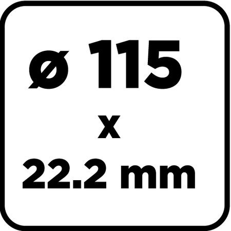 Diamantový rezný kotúč Turbo, 115 x 22,22 mm, suchý od GRAPHITE nájdeš na naravis.sk