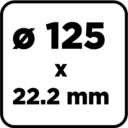Diamantový brúsny kotúč, 1 segment, 125 x 22,2 mm, suchý od GRAPHITE nájdeš na naravis.sk