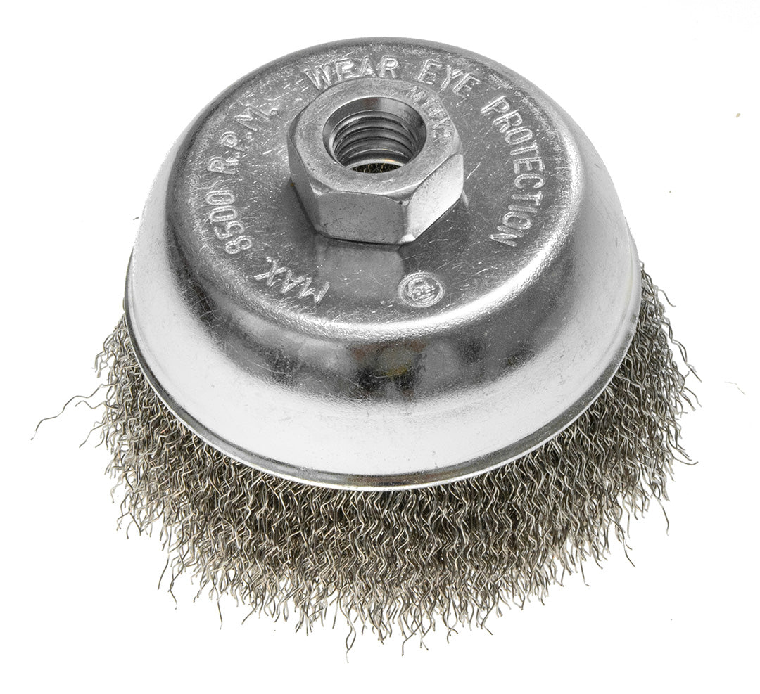 100 mm drôtená kefa, lisovaný oceľový drôt, M14 od GRAPHITE nájdeš na naravis.sk