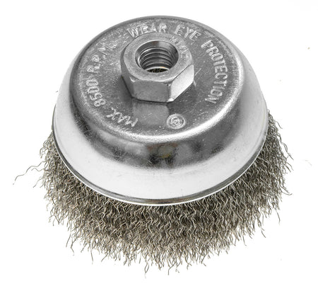 100 mm drôtená kefa, lisovaný oceľový drôt, M14 od GRAPHITE nájdeš na naravis.sk