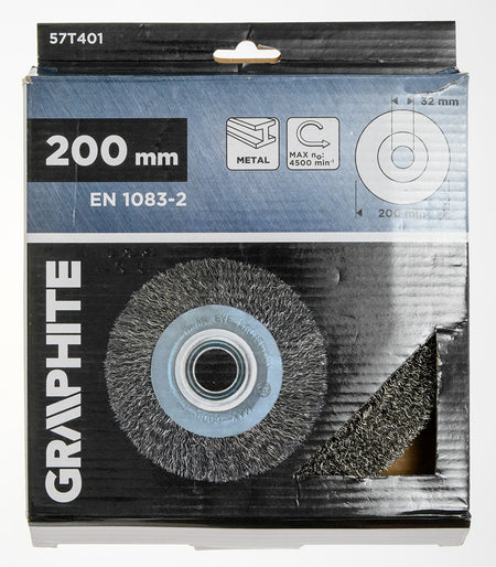 Drôtená kefa 200 x 32 mm, lisovaný drôt, oceľ od GRAPHITE nájdeš na naravis.sk