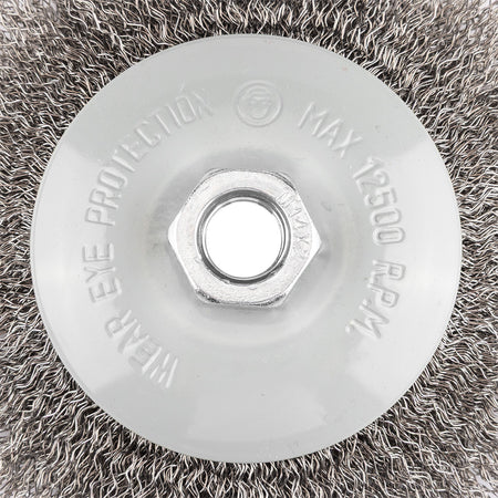 Drôtená kefa 125 mm, lisovaný drôt, oceľ, M14 od GRAPHITE nájdeš na naravis.sk