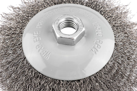 Drôtená kefa 125 mm, lisovaný drôt, oceľ, M14 od GRAPHITE nájdeš na naravis.sk