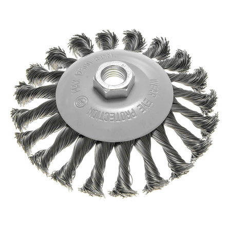 Drôtená kefa 125 mm, krútený drôt, oceľ M14 od GRAPHITE nájdeš na naravis.sk