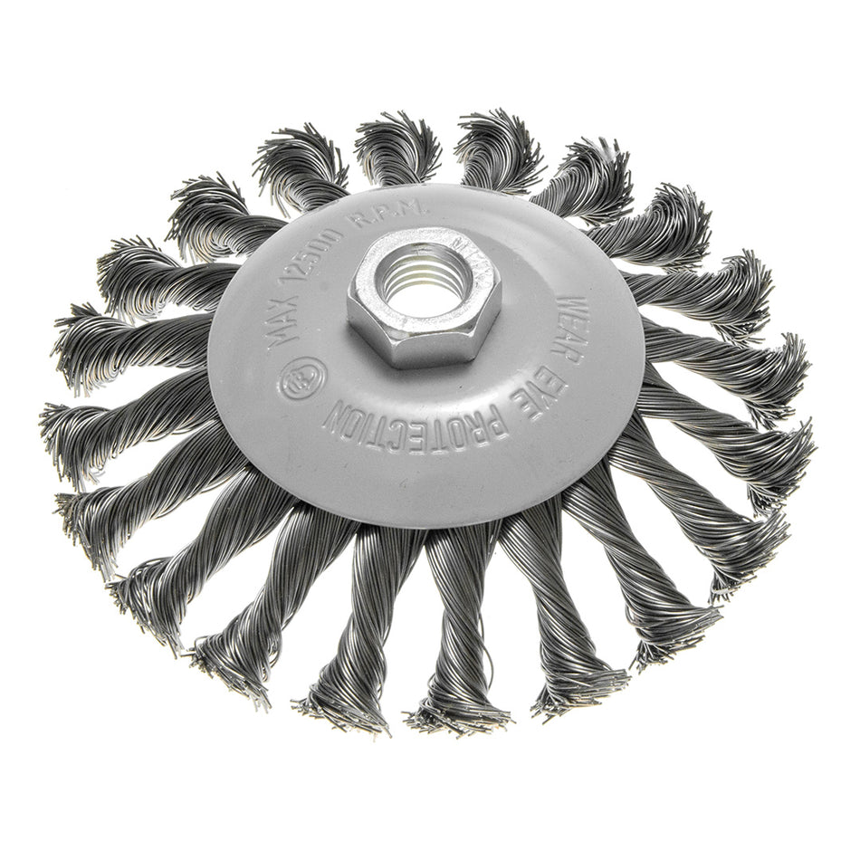 Drôtená kefa 125 mm, krútený drôt, oceľ M14 od GRAPHITE nájdeš na naravis.sk