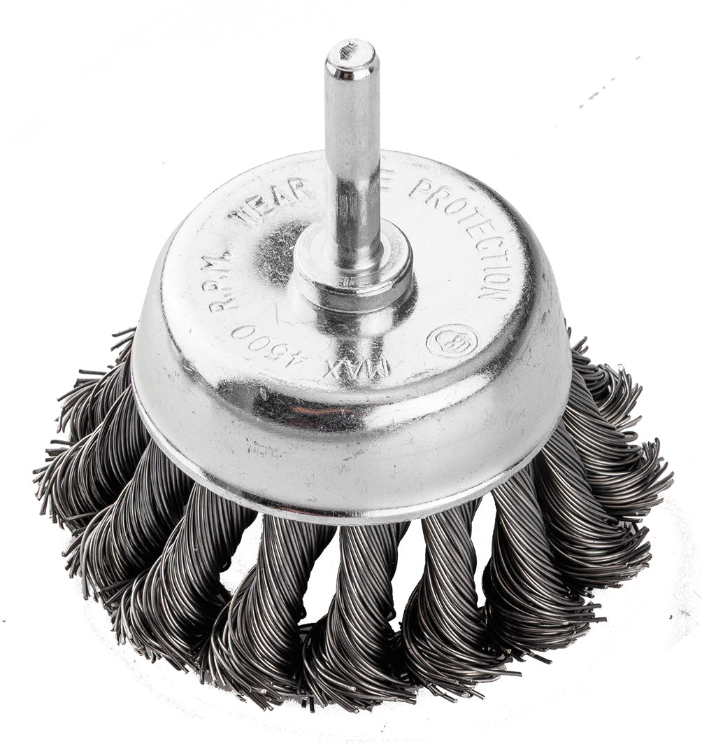 75 mm drôtená kefa, krútený oceľový drôt, so 6 mm stopkou od GRAPHITE nájdeš na naravis.sk