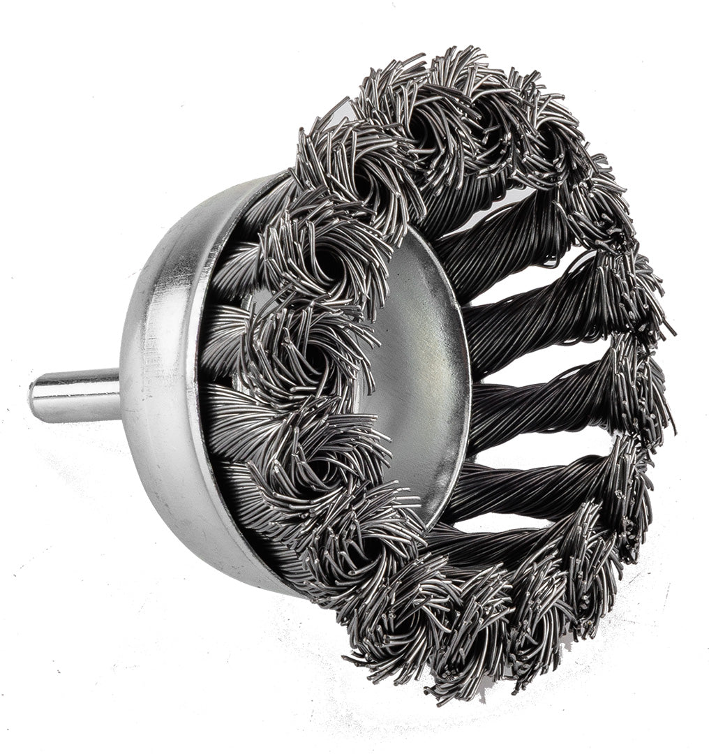 75 mm drôtená kefa, krútený oceľový drôt, so 6 mm stopkou od GRAPHITE nájdeš na naravis.sk