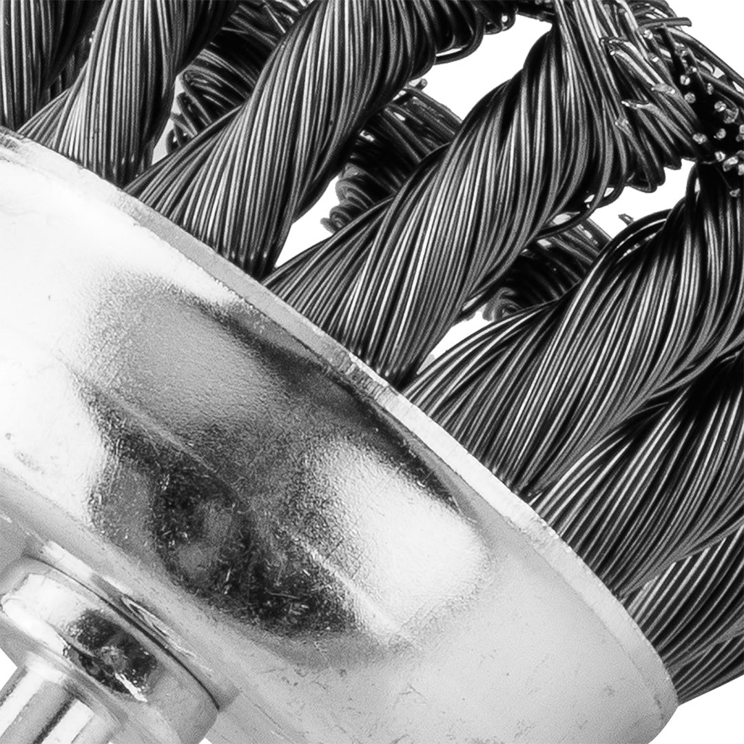 75 mm drôtená kefa, krútený oceľový drôt, so 6 mm stopkou od GRAPHITE nájdeš na naravis.sk