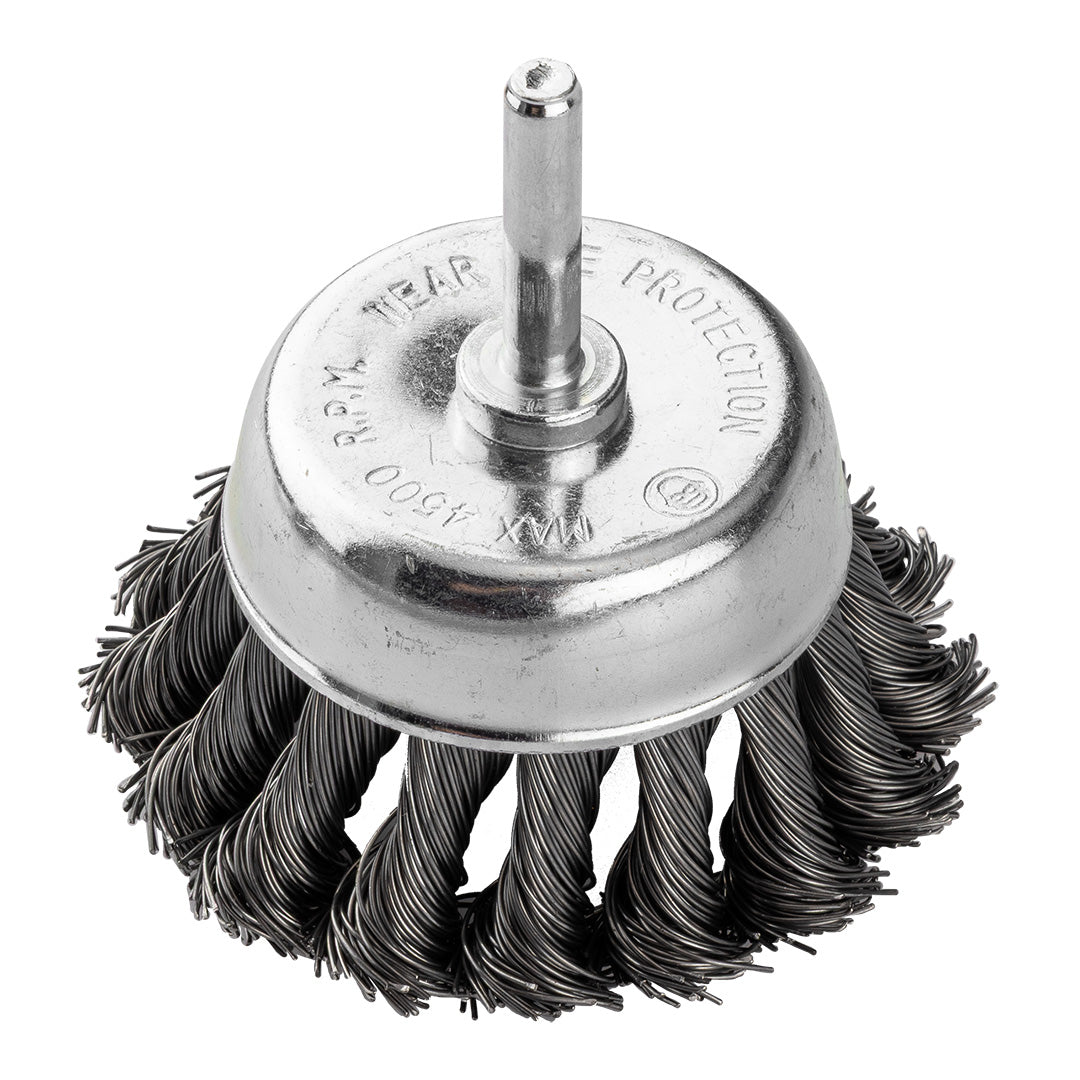 75 mm drôtená kefa, krútený oceľový drôt, so 6 mm stopkou od GRAPHITE nájdeš na naravis.sk
