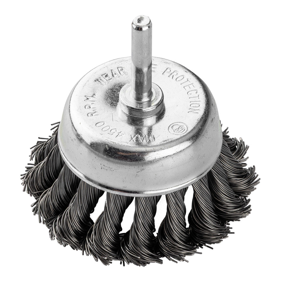 75 mm drôtená kefa, krútený oceľový drôt, so 6 mm stopkou od GRAPHITE nájdeš na naravis.sk