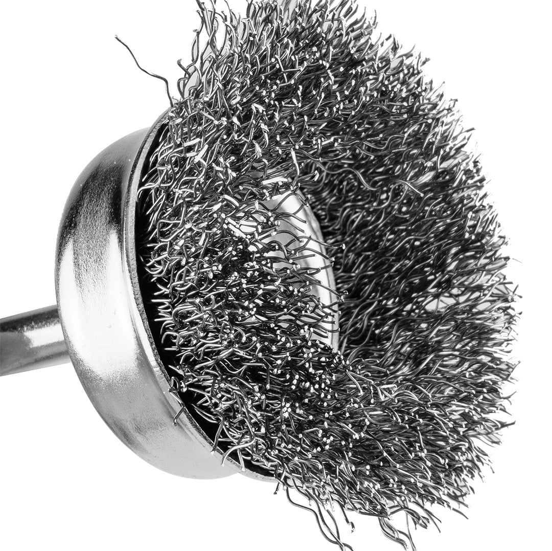 50 mm drôtená kefa, lisovaný drôt, oceľ, so 6 mm stopkou od GRAPHITE nájdeš na naravis.sk