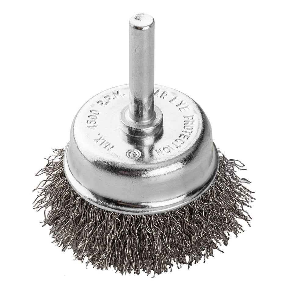 50 mm drôtená kefa, lisovaný drôt, oceľ, so 6 mm stopkou od GRAPHITE nájdeš na naravis.sk