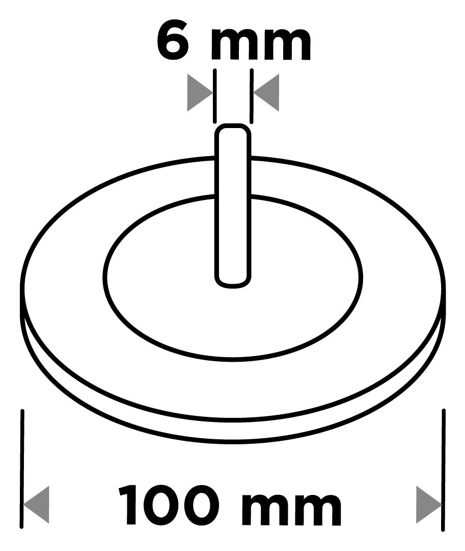 Nylonová kefa na kolieska 100 mm, so stopkou 6 mm od GRAPHITE nájdeš na naravis.sk