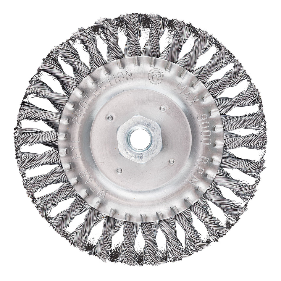 Drôtená kefa 150 mm, krútený drôt, oceľ, M14 od GRAPHITE nájdeš na naravis.sk