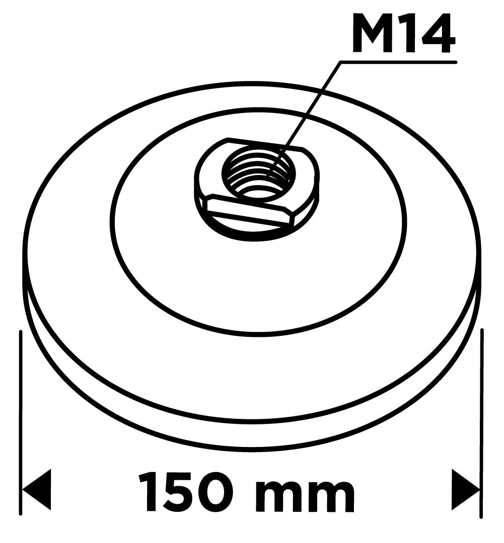 Drôtená kefa 150 mm, krútený drôt, oceľ, M14 od GRAPHITE nájdeš na naravis.sk