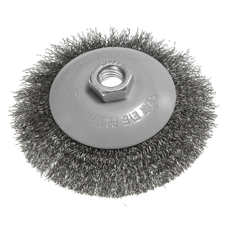 Drôtená kefa 115 mm, lisovaný drôt, oceľ, M14 od GRAPHITE nájdeš na naravis.sk