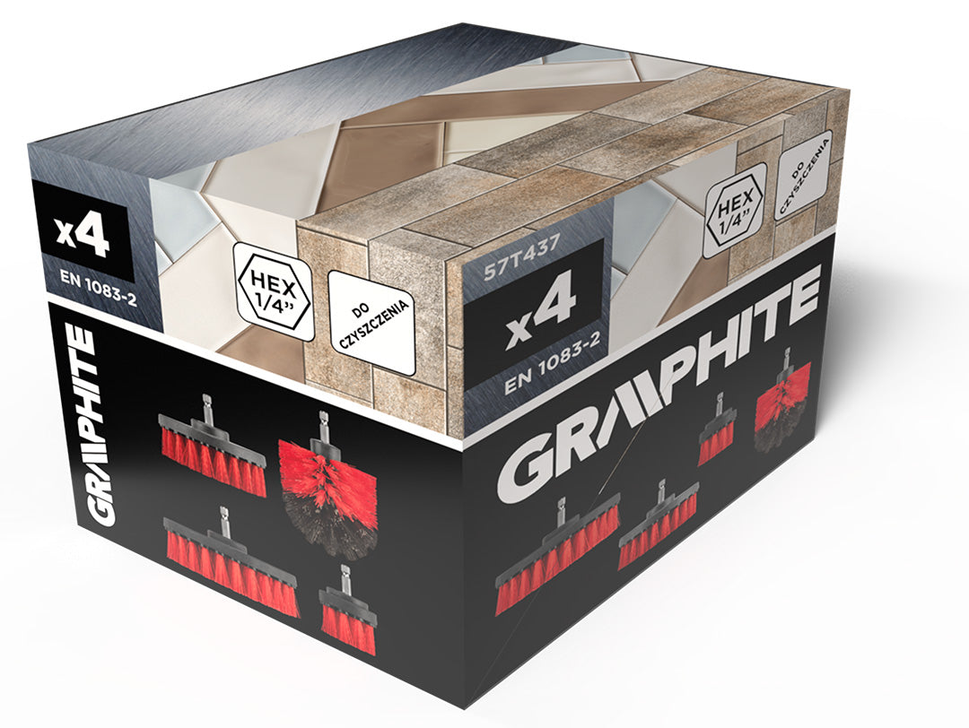 Čistiace kefy na vŕtačku, 4 ks. od GRAPHITE nájdeš na naravis.sk