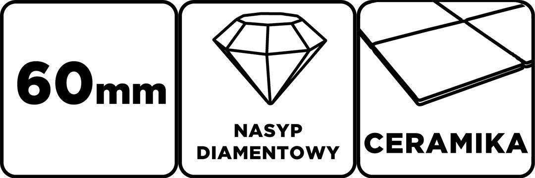 Multifunkčný pílový kotúč na rezanie keramiky s diamantovým povlakom, 60 mm od GRAPHITE nájdeš na naravis.sk